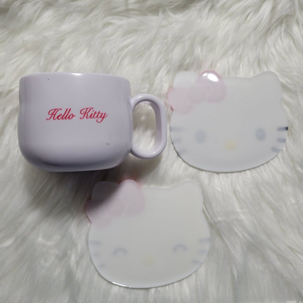 Hello Kitty Cup & Coaster Set - Picture 3 of 9